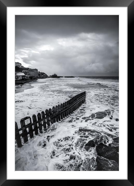 Ventnor Beach Isle Of Wight Framed Mounted Print by Wight Landscapes