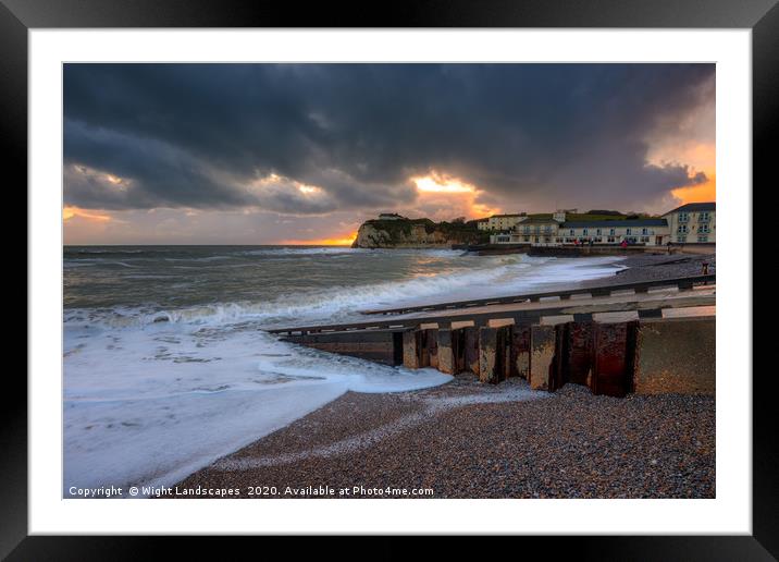 Freshwater As Another Storm Rolls In Framed Mounted Print by Wight Landscapes