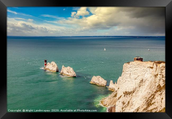 The Needles Isle Of Wight Framed Print by Wight Landscapes