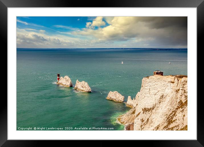 The Needles Isle Of Wight Framed Mounted Print by Wight Landscapes