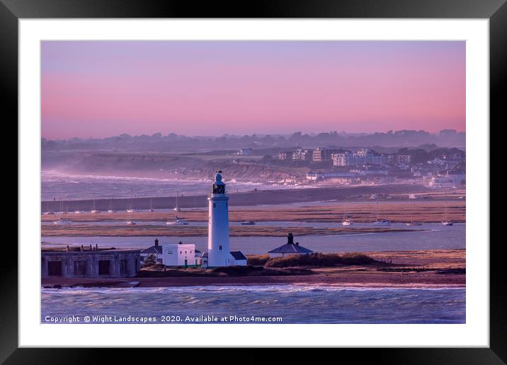Hurst Castle to Milford on Sea Framed Mounted Print by Wight Landscapes