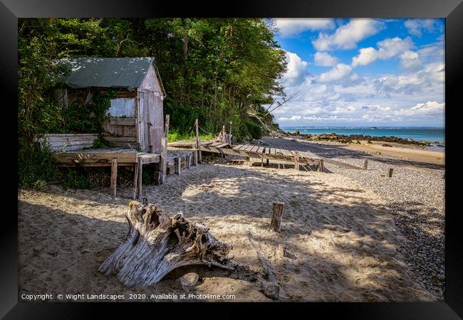 Priory Bay Boat House Framed Print by Wight Landscapes