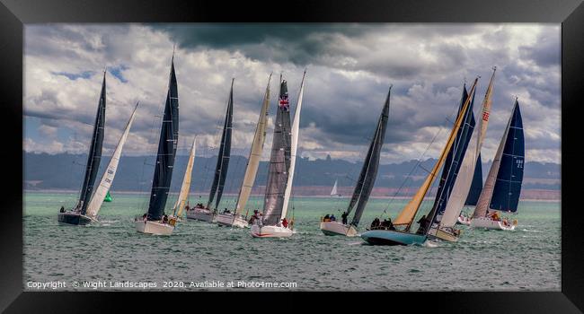 RORC Race The Wight Framed Print by Wight Landscapes