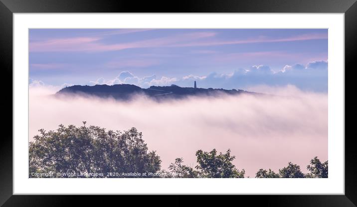 Culver In The Fog Framed Mounted Print by Wight Landscapes