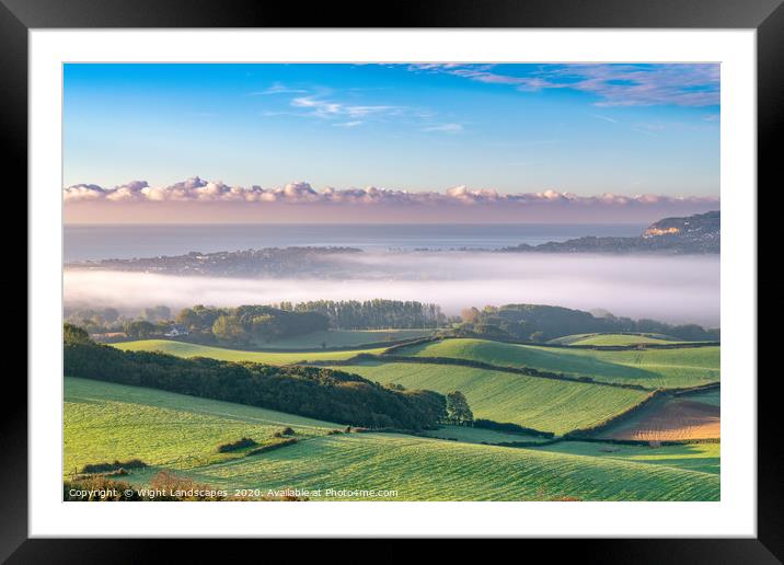 Sandown In The Fog Framed Mounted Print by Wight Landscapes