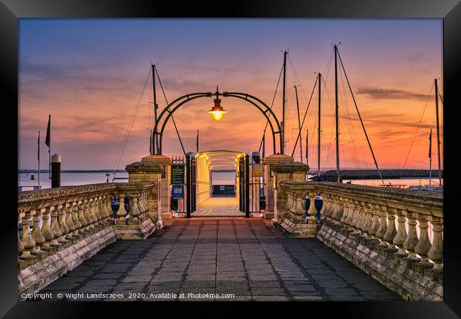 Trinity Landing Cowes Isle Of Wight Framed Print by Wight Landscapes