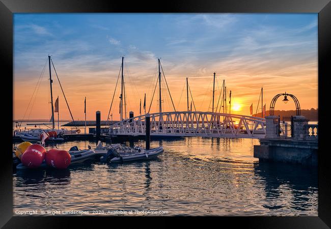 Trinity Landing Cowes IOW Framed Print by Wight Landscapes