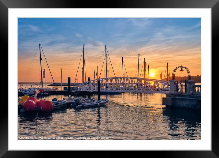 Trinity Landing Cowes IOW Framed Mounted Print by Wight Landscapes