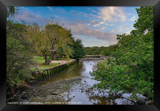 Shalfleet Below The Mill Framed Print by Wight Landscapes