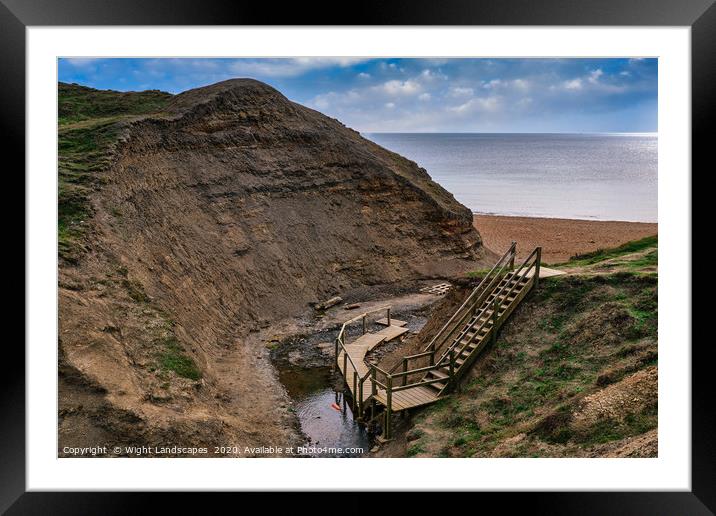 Steps To Shepherds Chine Framed Mounted Print by Wight Landscapes