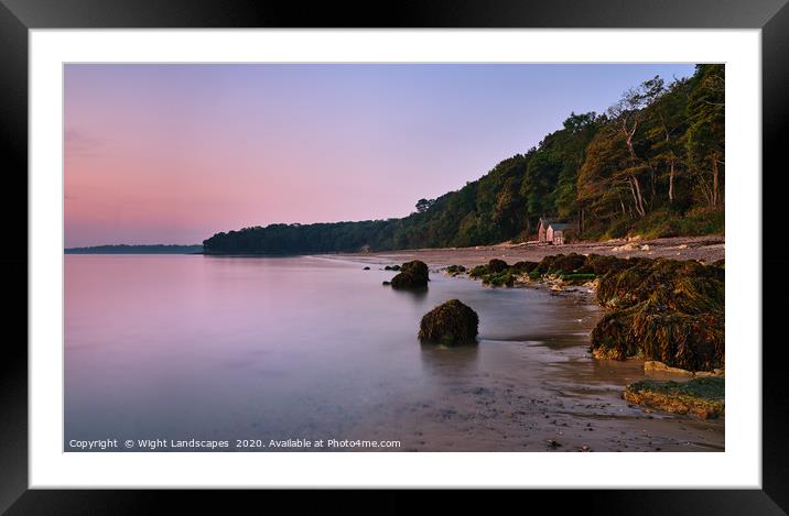 Dawn At Priory Bay Isle Of Wight Framed Mounted Print by Wight Landscapes