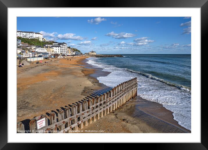 Ventnor Beach Isle Of Wight Framed Mounted Print by Wight Landscapes