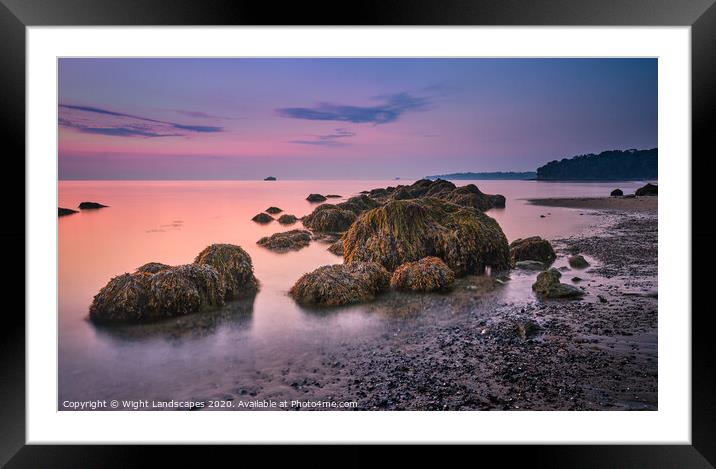 Dawn At Priory Bay Framed Mounted Print by Wight Landscapes
