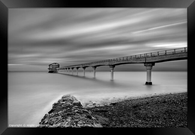 Bembridge Lifeboat Station Black and White LE Framed Print by Wight Landscapes