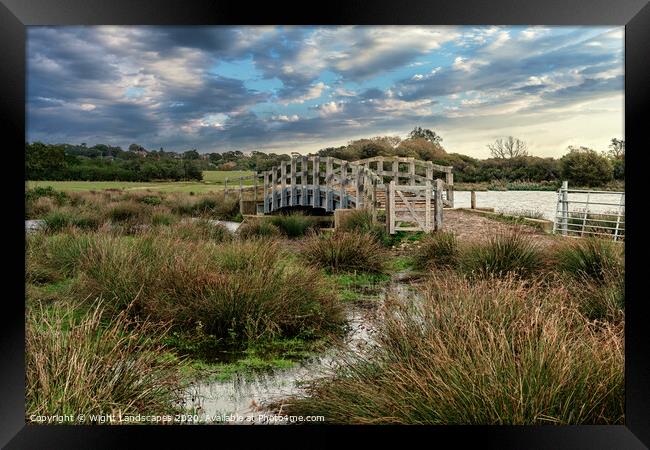 Brading Marshes Isle Of Wight Framed Print by Wight Landscapes