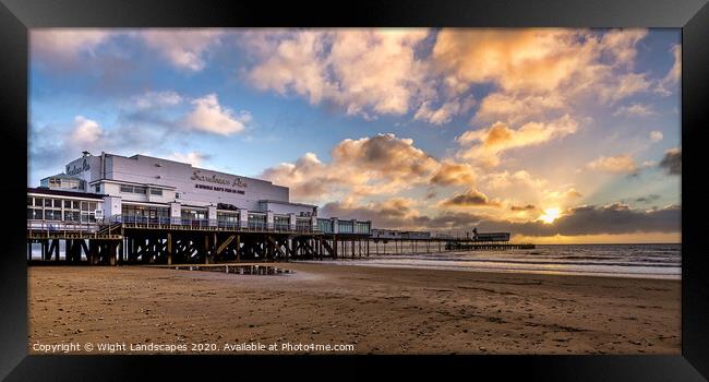 Sandown Pier Isle Of Wight Framed Print by Wight Landscapes