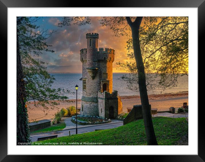 Appley Tower Sunrise Isle Of Wight Framed Mounted Print by Wight Landscapes