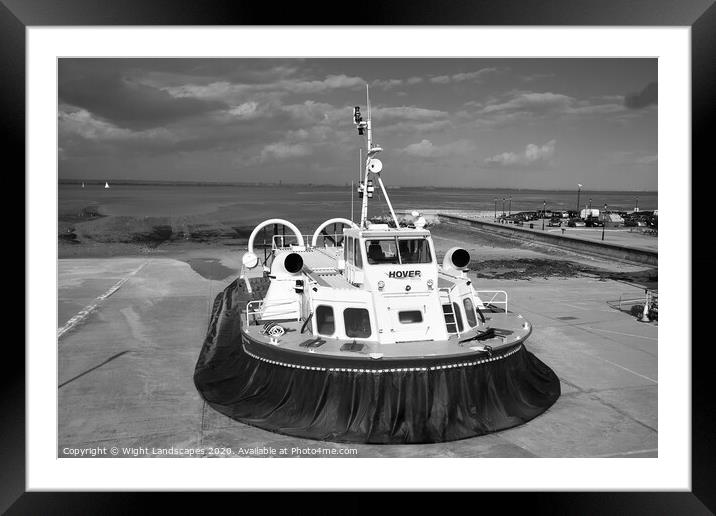 Freedom 90 Hovercraft Framed Mounted Print by Wight Landscapes