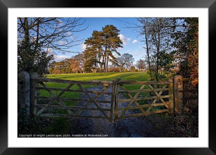 Ryde Golf Course Framed Mounted Print by Wight Landscapes