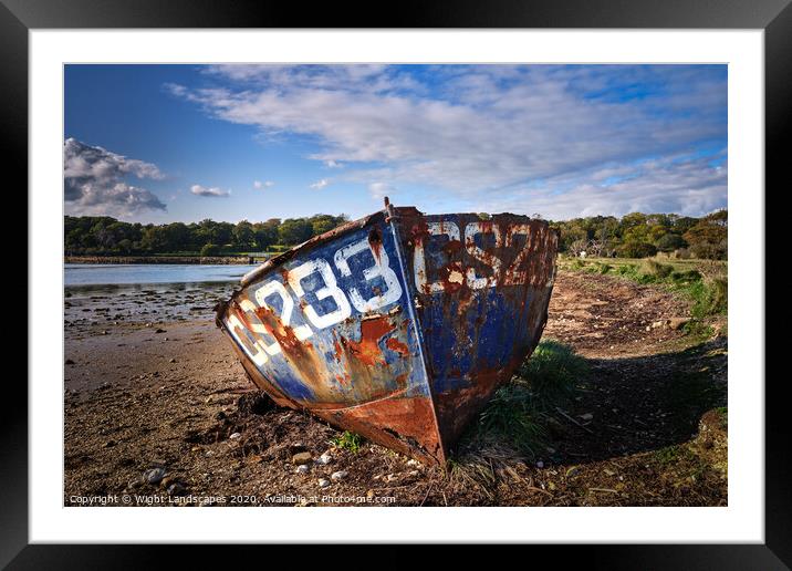 St Helens Duver Shipwreck Framed Mounted Print by Wight Landscapes