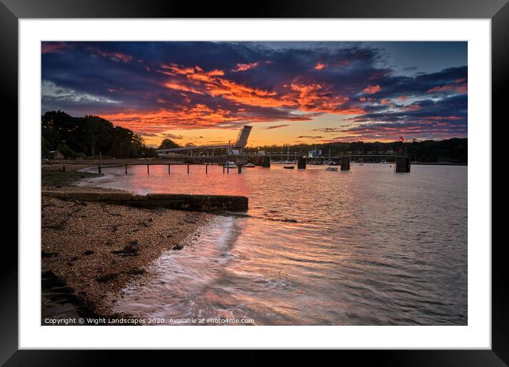 Wootton Creek At Fishbourne Framed Mounted Print by Wight Landscapes