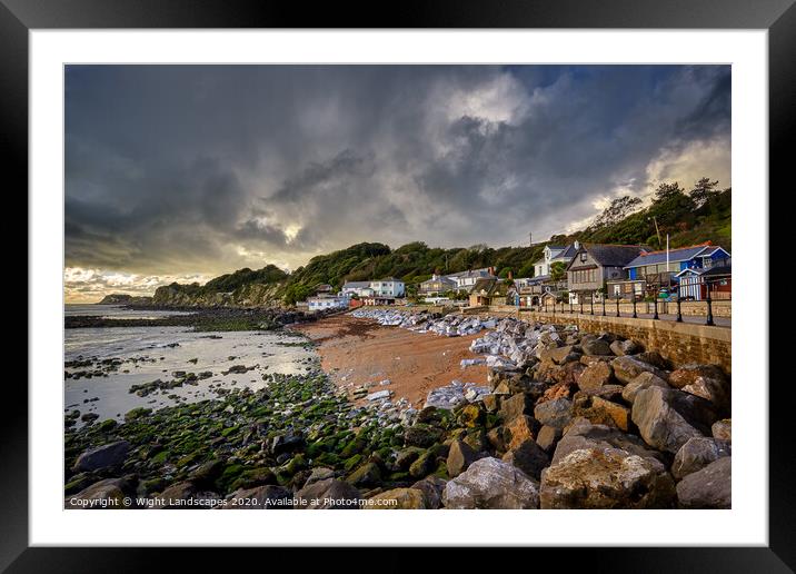 Low Tide At Steephill Cove Framed Mounted Print by Wight Landscapes