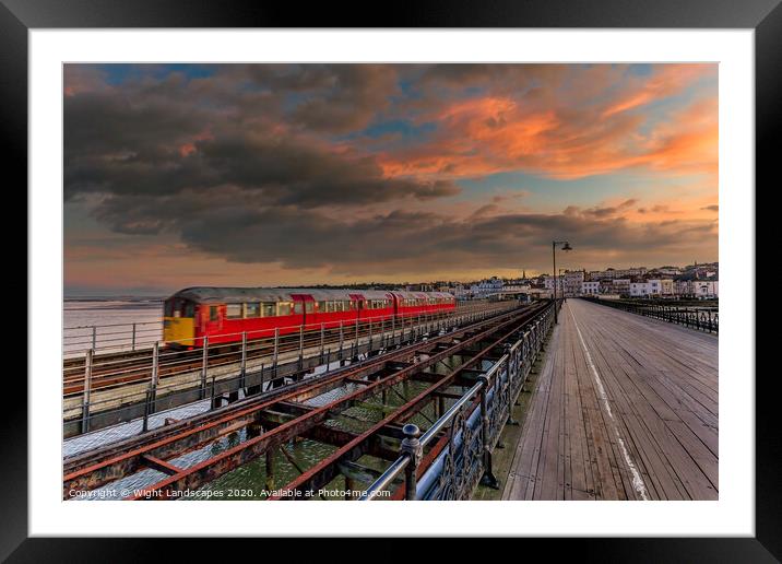 End Of The Line Ryde Framed Mounted Print by Wight Landscapes
