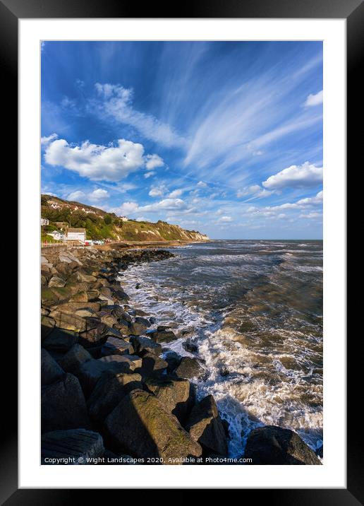 Wheelers Bay Ventnor Framed Mounted Print by Wight Landscapes