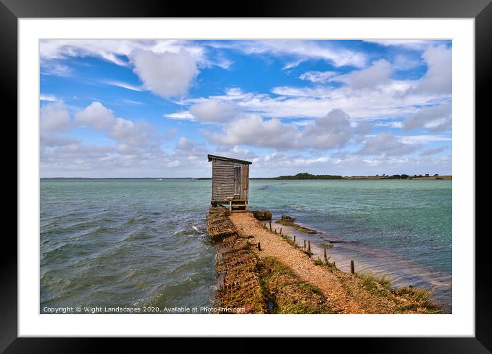 Newtown National Nature Reserve Framed Mounted Print by Wight Landscapes