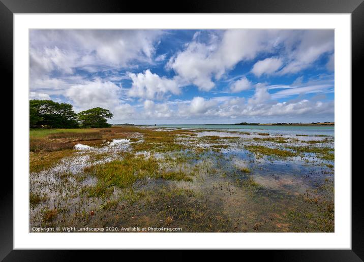 Newtown Nature Reserve Framed Mounted Print by Wight Landscapes