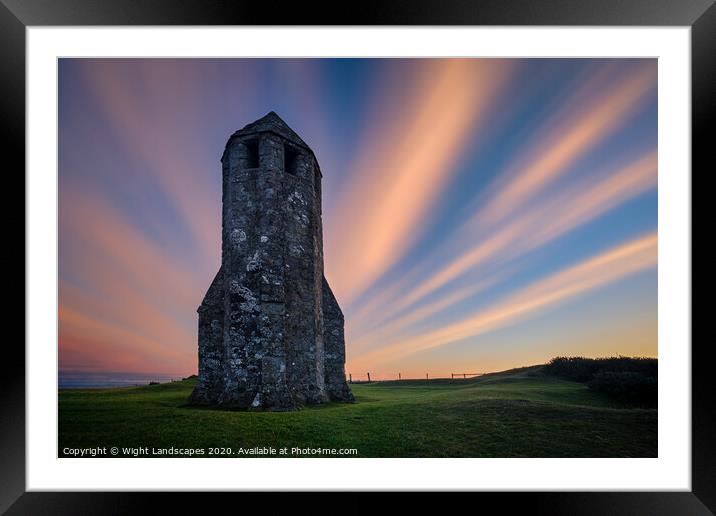 The Pepperpot Sunrise LE Framed Mounted Print by Wight Landscapes