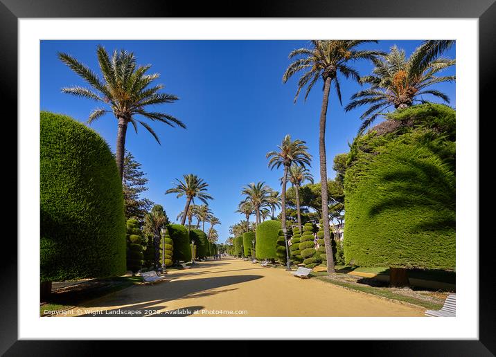 Parque del Genoves Framed Mounted Print by Wight Landscapes