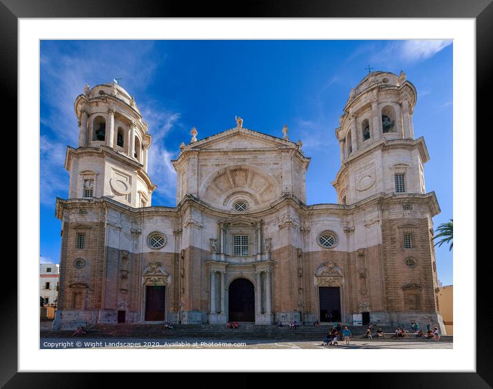 Cádiz Cathedral Framed Mounted Print by Wight Landscapes