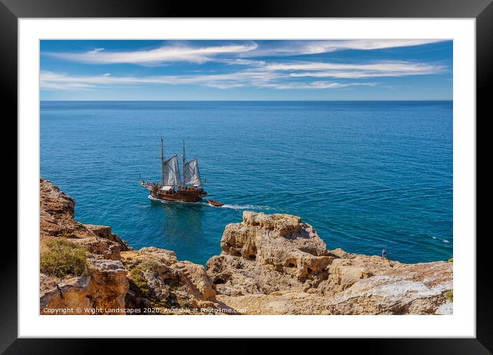 Algarve Boat Tours Framed Mounted Print by Wight Landscapes