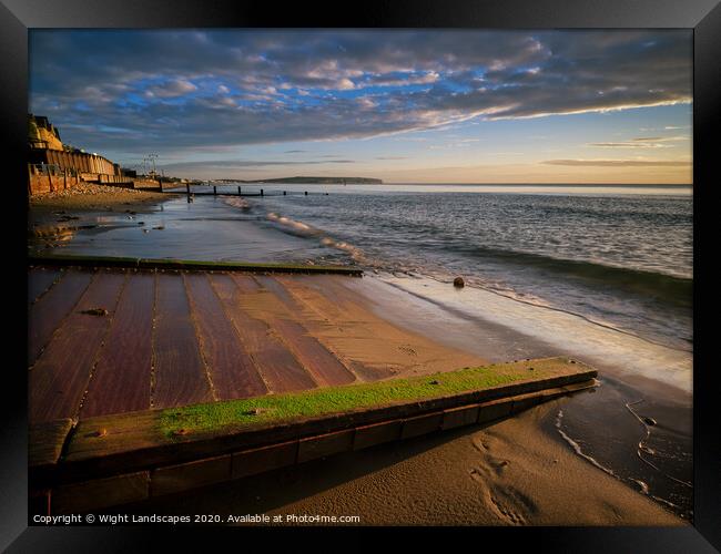 Shanklin Beach Framed Print by Wight Landscapes