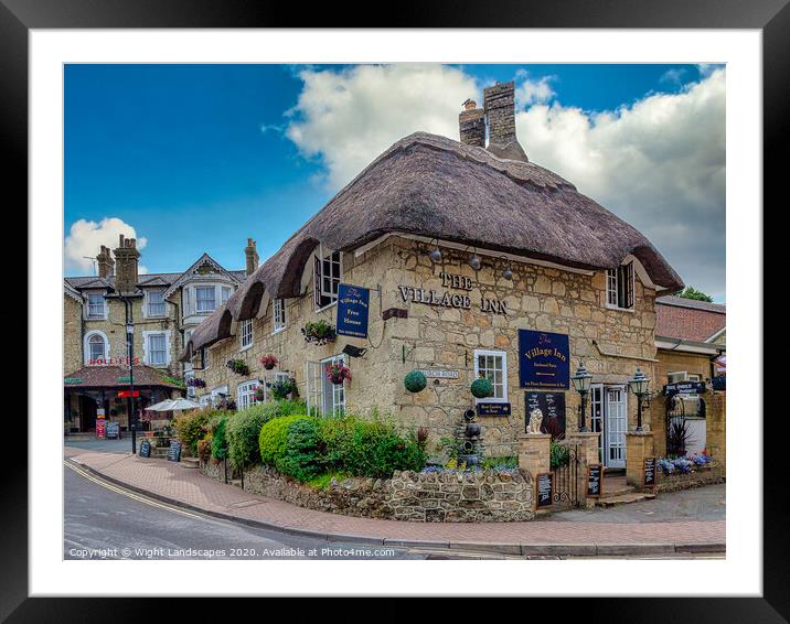 The Village Inn Shanklin Framed Mounted Print by Wight Landscapes