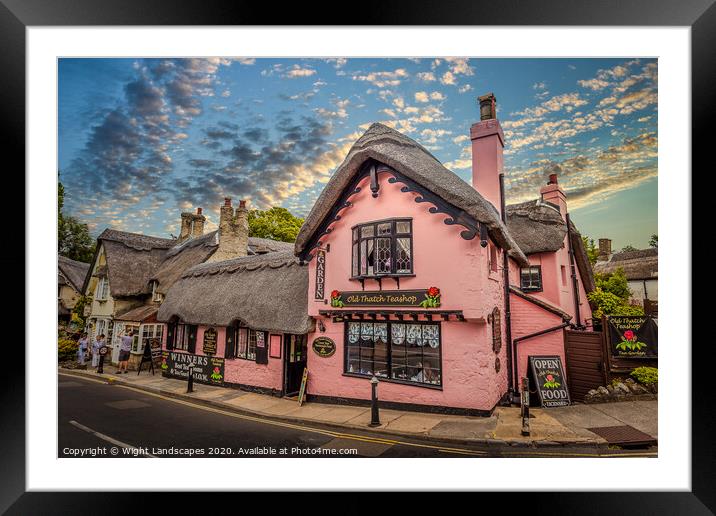 Old Thatch Teashop Framed Mounted Print by Wight Landscapes