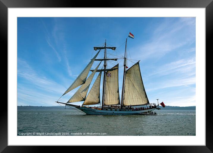 Flying Dutchman Framed Mounted Print by Wight Landscapes