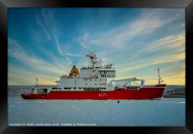 HMS Endurance A171 Framed Print by Wight Landscapes