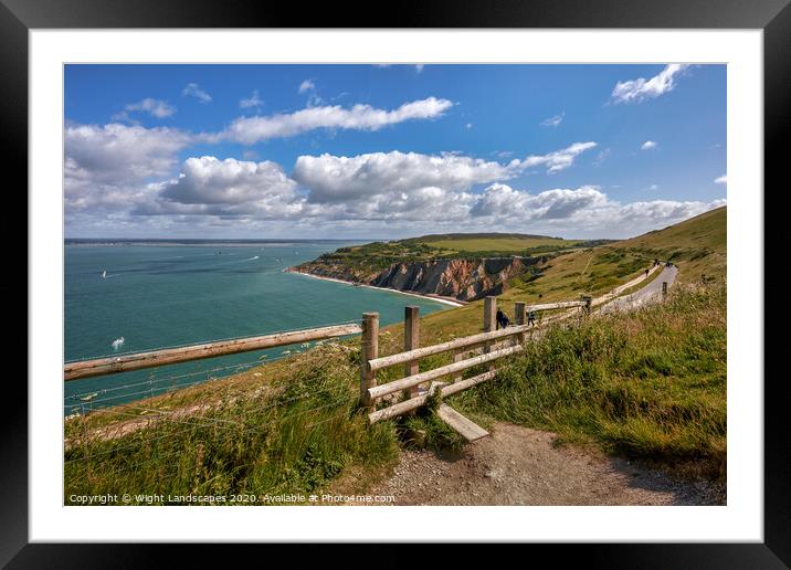 Alum Bay Framed Mounted Print by Wight Landscapes