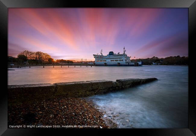 St Faith Sunset Framed Print by Wight Landscapes