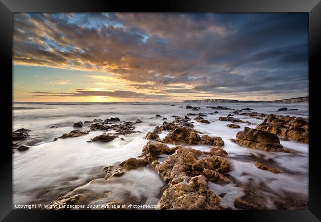 Compton Bay Isle Of Wight Framed Print by Wight Landscapes