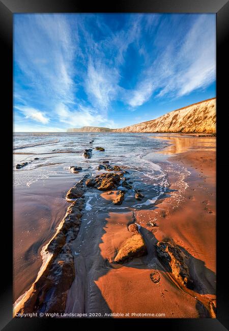 Compton Beach Framed Print by Wight Landscapes