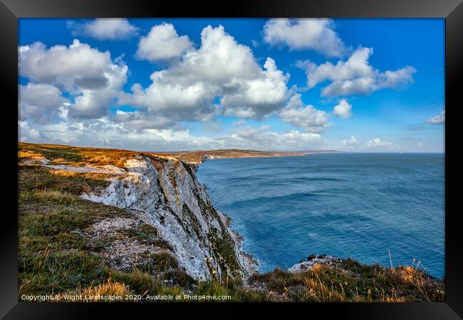 Tennyson Viewpoint Framed Print by Wight Landscapes