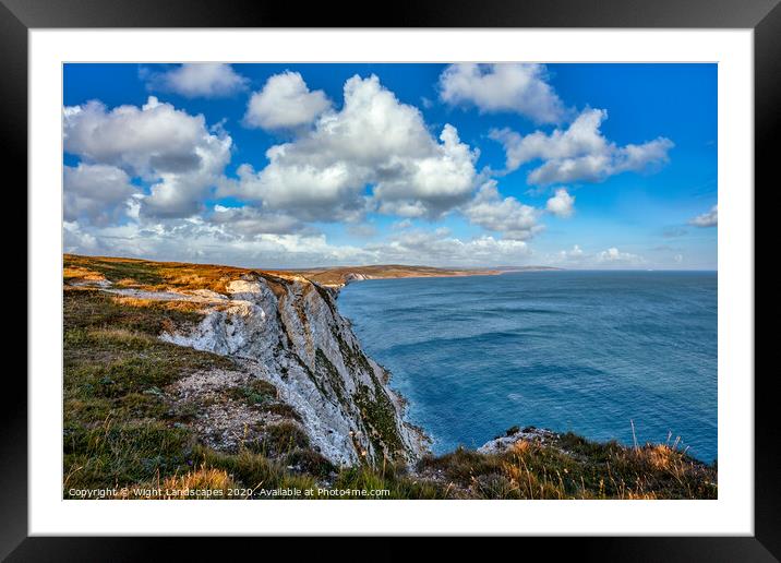 Tennyson Viewpoint Framed Mounted Print by Wight Landscapes