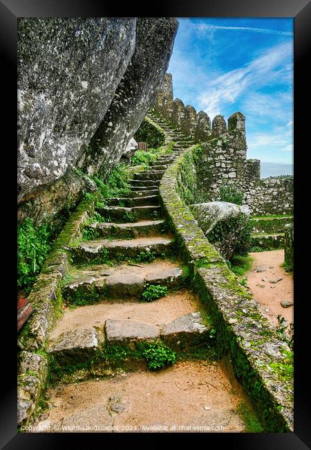 The Stairway to :- Framed Print by Wight Landscapes