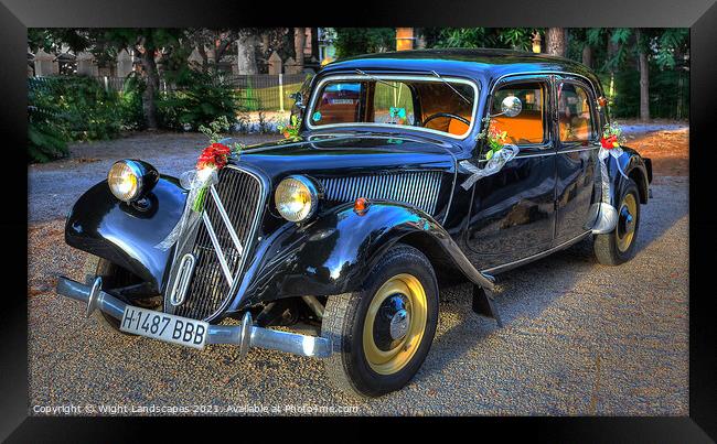Citroen Traction Avant Framed Print by Wight Landscapes