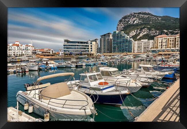 Ocean Village Marina Gibraltar Framed Print by Wight Landscapes