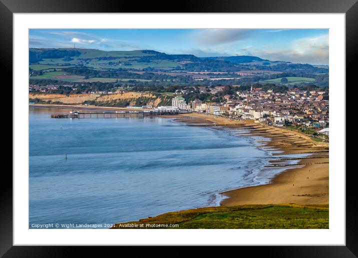 Sandown Isle Of Wight Framed Mounted Print by Wight Landscapes