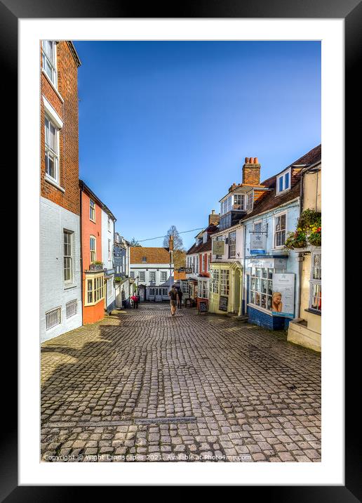 The Cobbles Lymington Framed Mounted Print by Wight Landscapes